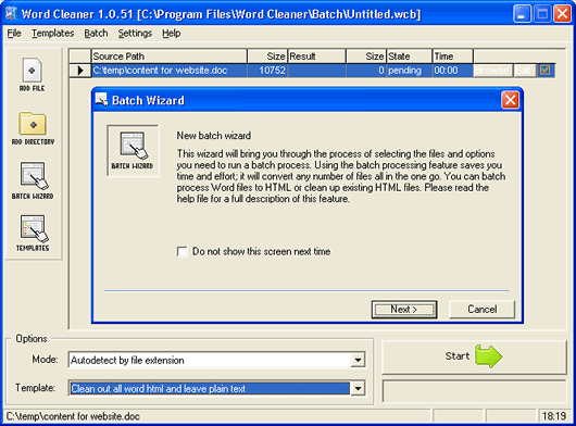 Word Cleaner Screenshot